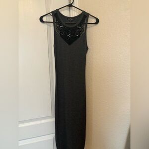 Express form fitting midi dress